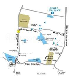 Unishire and Gunjan Developers Unishire Esplanade Map - Hebbal ...