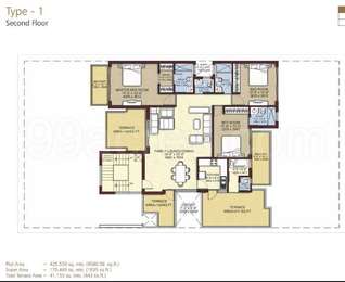 3 BHK Apartment / Flat for sale in Woodstock Floors Nirvana Country ...