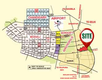 Sas Nagar Mohali Map Royale Estate Affordable Housing Map - Sas Nagar, Mohali Location Map