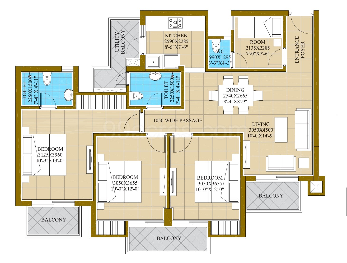 Ats Homekraft Homekraft Happy Trails Floor Plan Sector 10