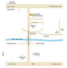 B. U. Bhandari Landmarks Pune BU Bhandari Casa Regalo Map - Kharadi ...