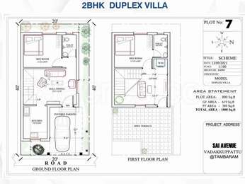 Budget Housing Sai Avenue Floor Plan Oragadam Chennai South