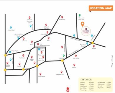 Gulmohar Villas Map - Wagholi, Pune Location Map