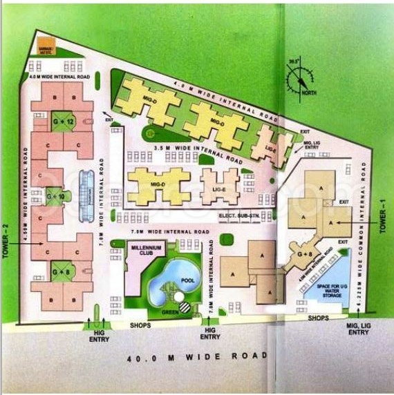 West Bengal Housing Board Wbhb Millennium Towers Floor Plan