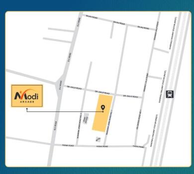Rajendra J Modi Modi Arcade Map - Kandivali West, Mumbai Location Map