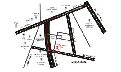 City Wonder Developers City Wonder Shri Nath Vihar Map - Sanganer ...