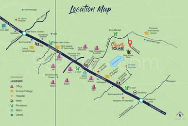 Electronic City Route Map Shriram Properties Shriram Liberty Square Map - Electronic City, Bangalore  South Location Map