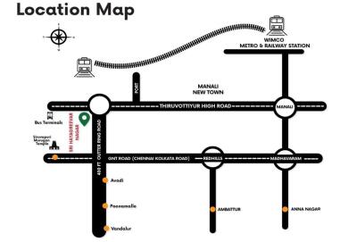 Sri Hayagreevar Nagar Map - Minjur, Chennai North Location Map