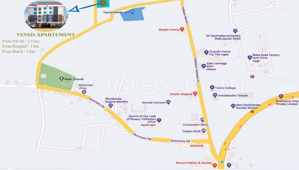 Venus Apartment Udupi, Kalayanapura Price List & Brochure, Floor Plan