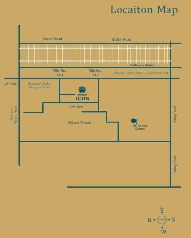 Winsome Realtors Winsome Icon Map - Gola Road, Patna Location Map