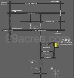 Vande Group Vande Rudra Aakash Map - Patel Nagar, Jaipur Location Map