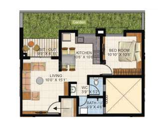 2 BHK Apartment / Flat for sale in Vascon Citron Phase 1 Wagholi Pune ...