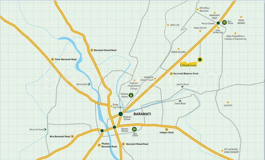 Baramati Development Plan Map Urbangram Baramati Pune, Baramati Resale Price List, Brochure, Floor Plan,  Location Map & Reviews