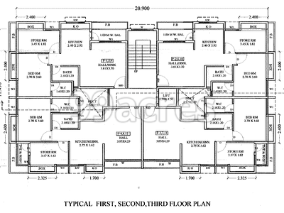 Vikas Sai Sparsh Typical Floor Plan