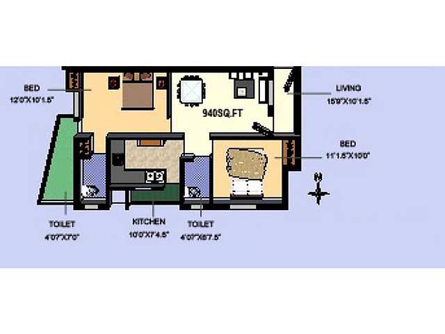 Vin Homes Vin Vasantham Floor Plan Korattur Chennai North