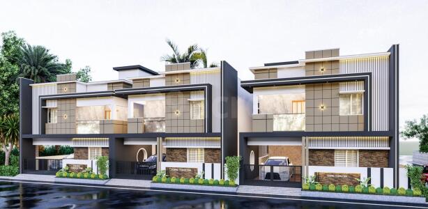 Vishnu Aravind Villas Elevation