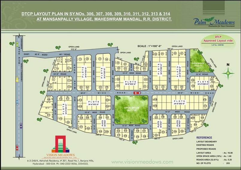 Vision Palm Meadows Mansanpally, Hyderabad Resale Price List, Brochure ...