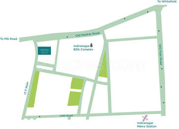 Vista Spaces Vista Azure Map - Hoysalanagar, Bangalore East Location Map